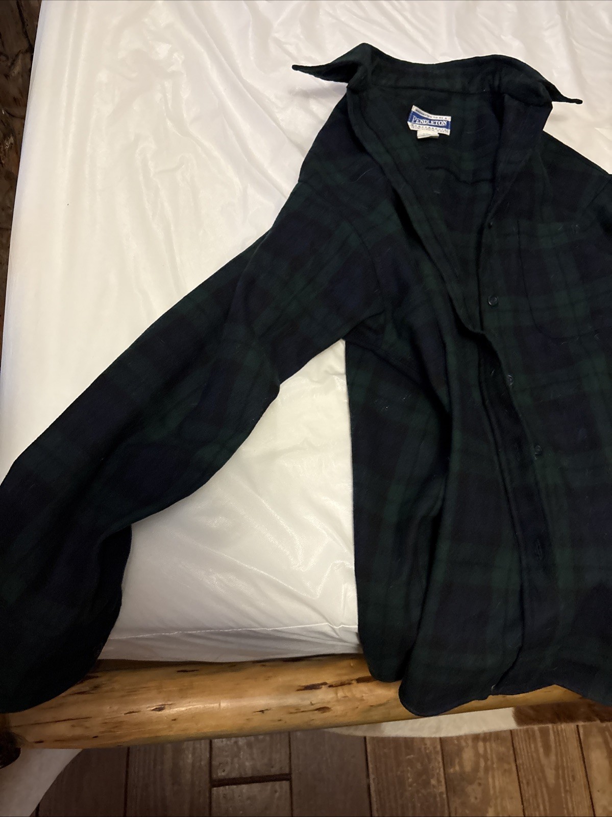 Womens Pendleton Wool Button Down Shirt Size Med - image 3