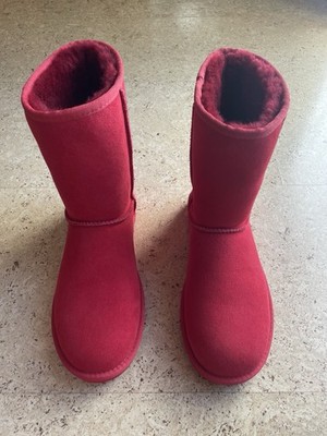 UGG W Classic Short Red Women's Boots Size 8 