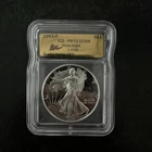 1993P PROOF SILVER EAGLE ICG PR70 DCAM AUSTIN HUTTO SIGNED GOLD LABEL 1 Of 99