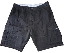 Wrangler Cargo Men  s 34 Black All Terrain Gear Camping Hiking Trail Shorts Outdo