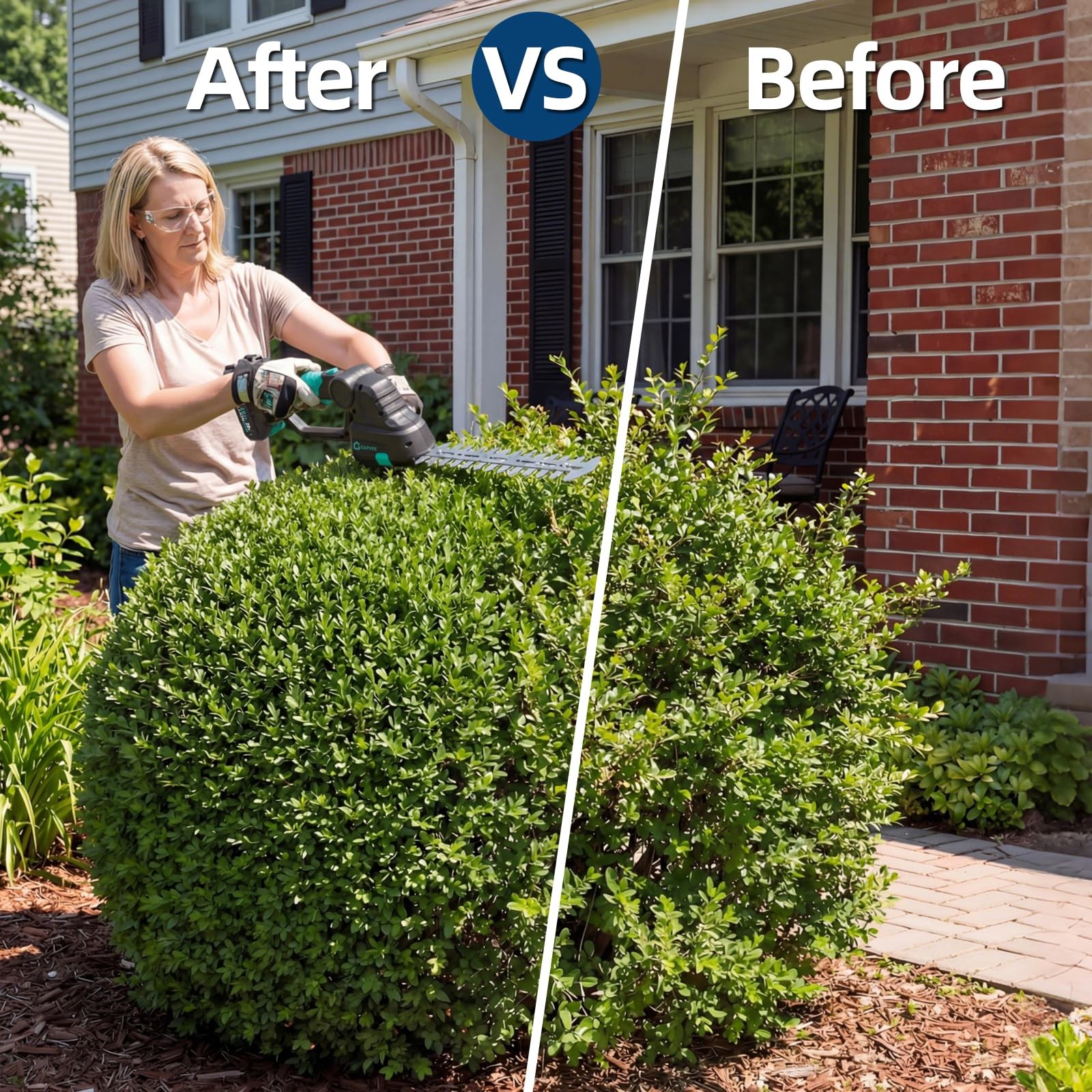 2-in-1 Electric Hedge Trimmer,Grass Shears & Hedge Trimmers for Yard,Lawn Care