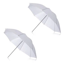 Neewer 2-Pack 33" White Translucent Soft Umbrella for Photo Video Studio