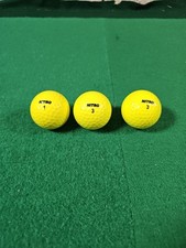 Nitro Ultimate Distance Golf Balls / Yellow / 1 Sleeve, 3 Golf Balls