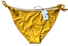 Shade  Shore Women's Low Rise High Leg Cheeky Bikini Bottom w/Ties Size XL 16 