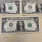 ⭐️2021, 2017 One Dollar $1 STAR NOTES, Lot Of 5 Circulated Notes 🌟⭐️⭐️ — photo 6