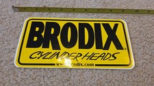 Brodix Cylinder Heads Drag Racing Decals Stickers Nhra Super Stock Nascar
