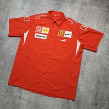 Ferrari F1 Team 2005 Polo Shirt Mens Size L Vodafone Shell Formula 1 