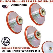 For RCA 45 RPM Record Changer RP-168 RP-190 Idler Wheels Kit RCA Victor 45 RPM