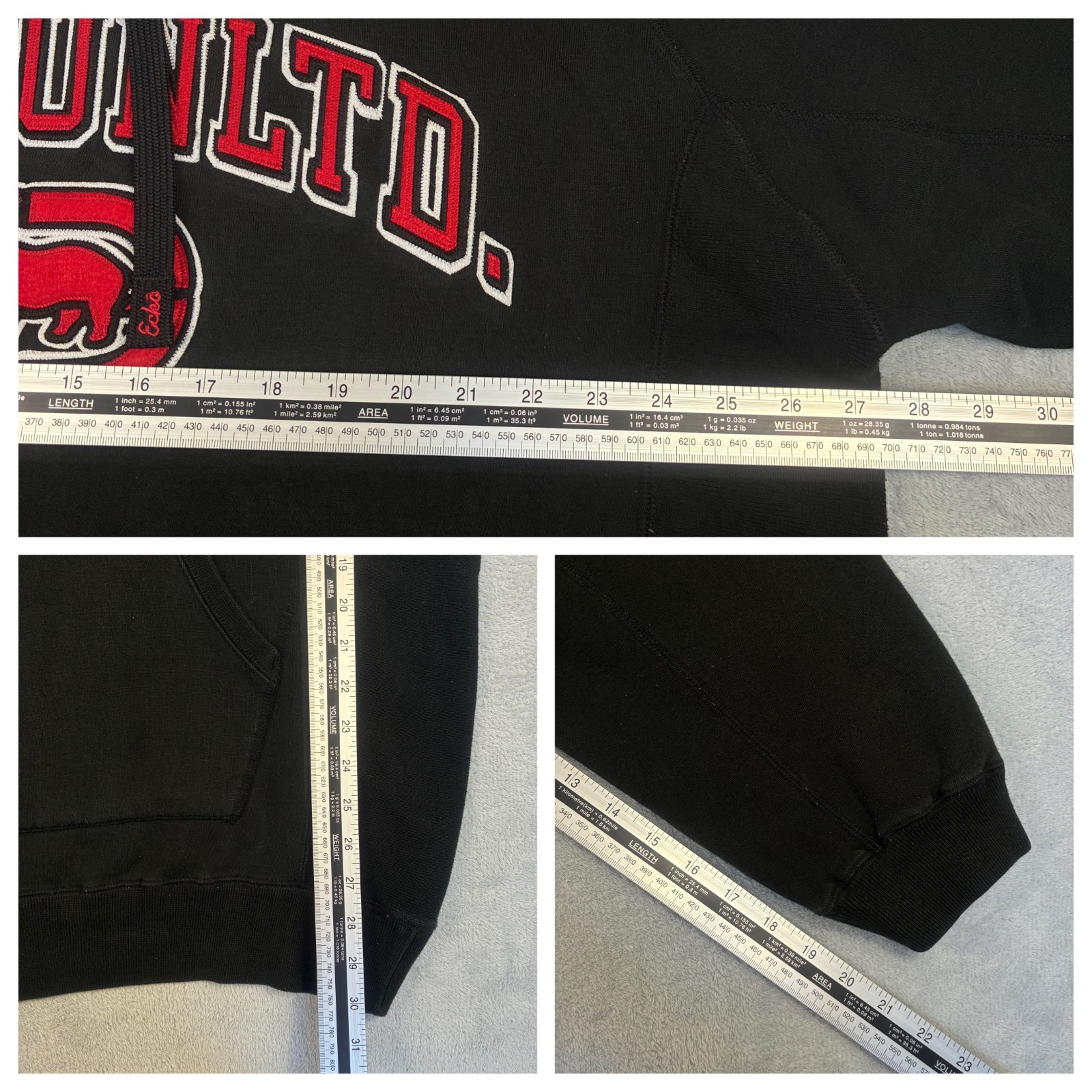 Vintage Ecko Unltd 2000's Y2K Black Spellout Size XXL  Pullover Hoodie image 5