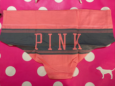 NEW 2014 Victoria Secret PINK Extra Low Rise Hipster Panties Butt Logo M Vintage