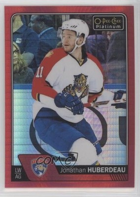 2016-17 O-Pee-Chee Platinum Red Prism 105/199 Jonathan Huberdeau #9 0g4