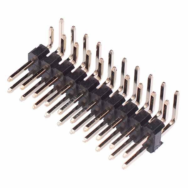 10 x 20-Way Double Row Right Angle Male Header 2.54mm