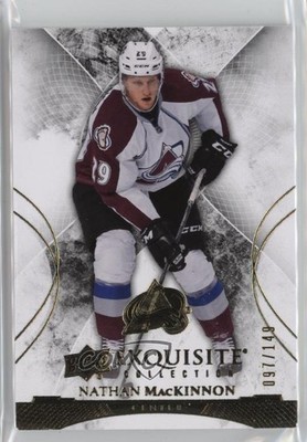 2015-16 Upper Deck Black Diamond Exquisite /149 Nathan MacKinnon #8 ht1