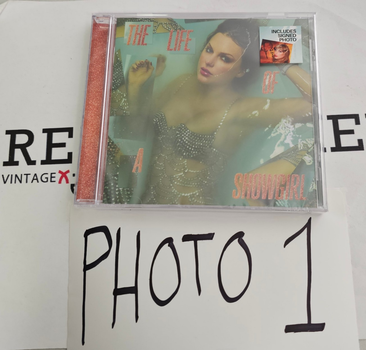 Taylor Swift The Life of a Showgirl CD With Signed Autograph