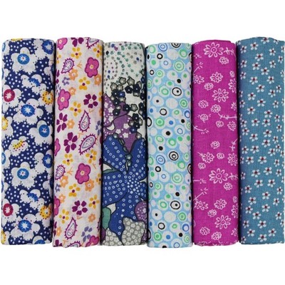 Stoffpakete Baumwolle 6 Stück Patchwork Nähen Quilten Stoff Baumwollgewebe bunt
