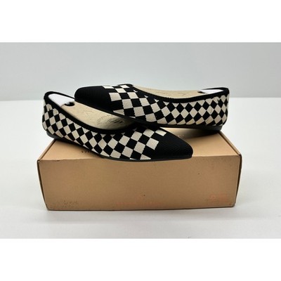 VIVAIA WOMEN S ARIA 5° POINTED-TOE FLAT SHOES CHECKER SIZE EUR43 NIB #00S