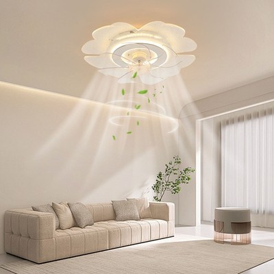18.5'' Ceiling Fan Light Flush Mount LED Ceiling Light kit w/ Remote APP Control