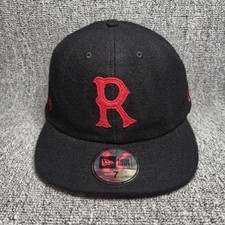 New Era 59FIFTY Chubby Gang R Logo Fitted Hat Black Red Size 7 55.8cm