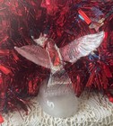 Crystal Flying Eagle Figurine: France Cristal D'Arques 24% Lead Frosted Base 8" — photo 4