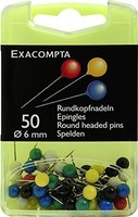 Exacompta Markierungsnadeln GrößE: 6 Mm Farbig Sortiert 50 StüCk
