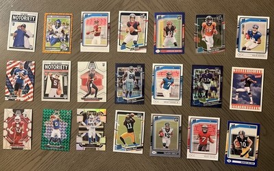 Lot Of 17 NFL Rookie Cards Ward Gabriel Jeanty Marks JD5 Malik Penix CJ Bucky +