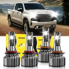 LED Headlight Bulbs High Low Beam For Chevy Silverado 1500 2500 HD Classic 2007