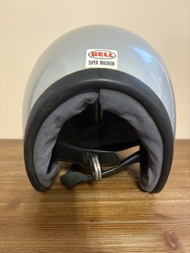 Vintage Bell SUPER MAGNUM 1970 Helmet Size 7½ Silver - Picture 6 of 17