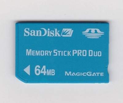 64 MB SanDisk Memory Stick Pro Duo 64MB Magic Gate ProDuo Speicherkarte Kamera
