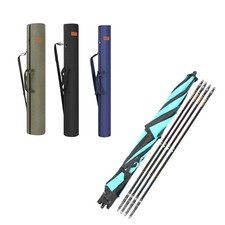 Fishing Rod Bag Folding Fishing Equipment Zipper Closure Fishing Pole Case