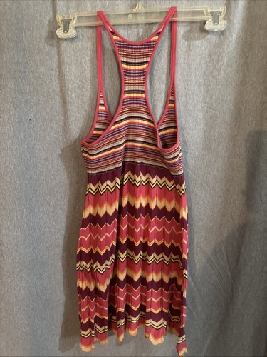 Free People Chevron Knit Racerback Women Tunic Dress XS Hippie. C130 - Picture 3 of 5