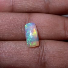 2-karatowy naturalny etiopski opal AAA + bagietka kaboszon 13,4x7mm tęczowy klejnot ognisty