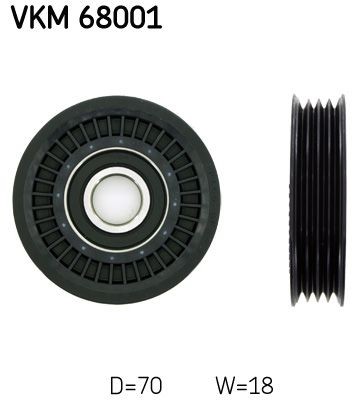 Umlenk FÜHrungsrolle Keilrippenriemen SKF VKM 68001 Passend FÜR Subaru-image