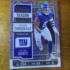 Kayvon Thibodeaux Season Ticket Silver Panini Contenders Football 2023