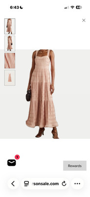 NWT jonathan simkhai dress Blush Tiered  dress -retails $645