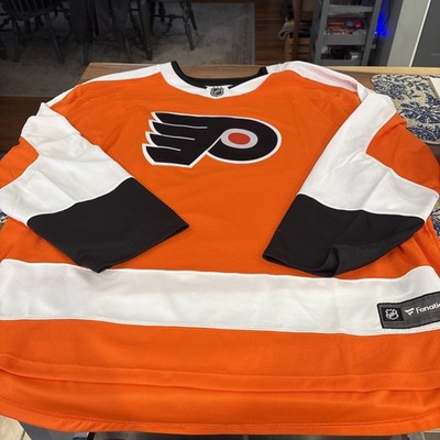 MENS Fanatics 4XL Philadelphia Flyers Official NHL Home Jersey ORANGE/WHITE  NWT