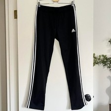 Adidas Black 3-Stripe Track Pants Women's M New With Tags