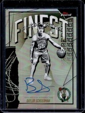 2025-26 Topps Finest Baylor Scheierman Auto Refractor #FAU-AS Celtics