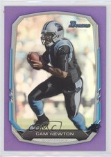 2013 Bowman Purple Rainbow Foil Cam Newton #32 0z9p