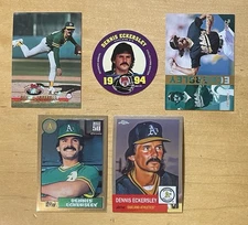 Dennis Eckersley Lot Of 5 Mixed Brand With Rare Cards Oakland Athletics NM-MT