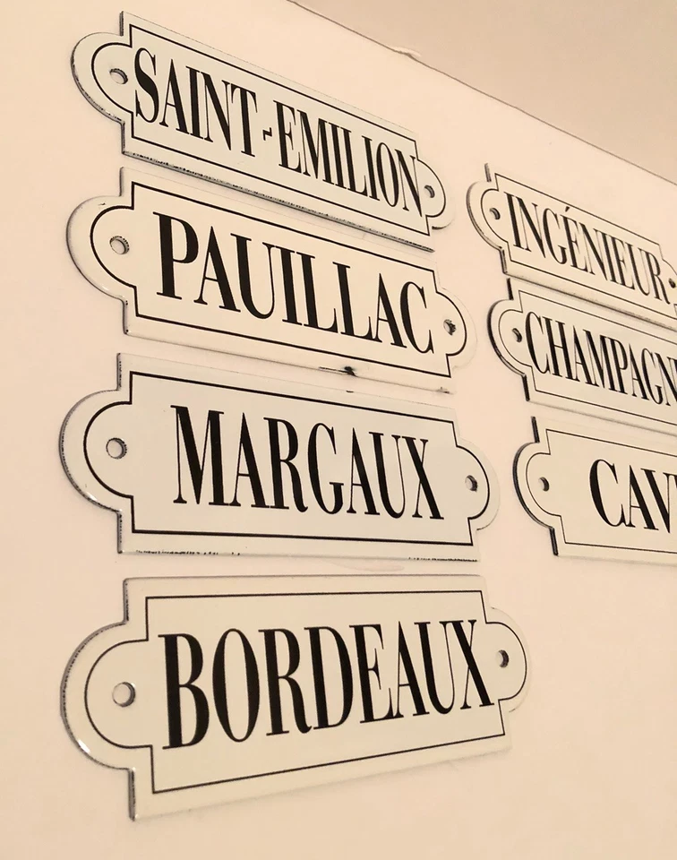 Lote 7 Letreros Esmaltados Puerta Calle Francesa Verdadera Placa Hechos en Francia Saint Ouen  Foto 2 de 4