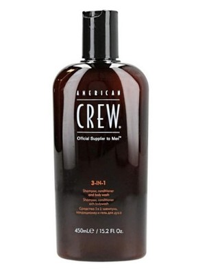 American Crew 3-in-1 Shampoo, Conditioner & Body Wash for Men 15.2oz/450ml