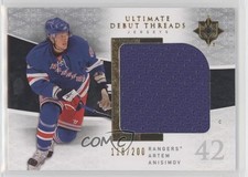 2009-10 Upper Deck Ultimate Collection Debut Threads 118/200 Artem Anisimov 13h2