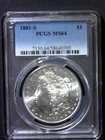 1881 S Morgan Dollar PCGS MS64 nice coin