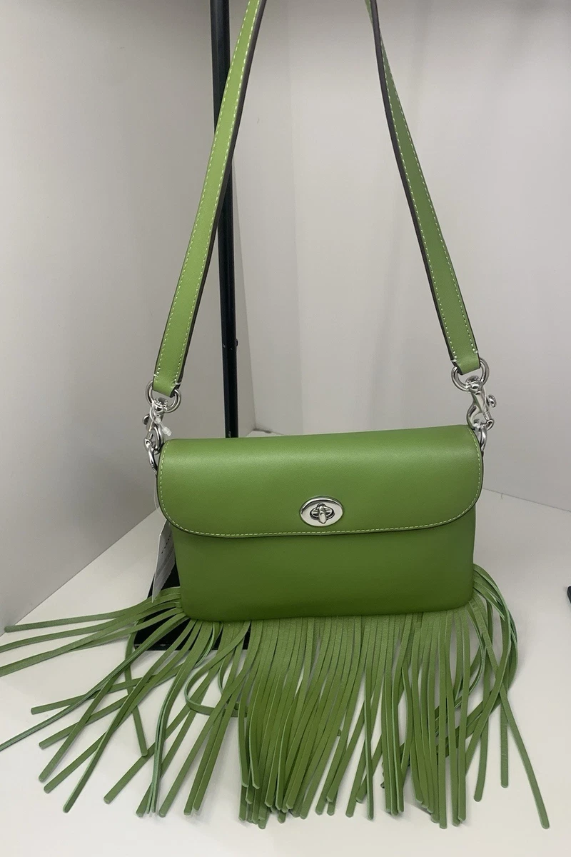 美品✨Y2K Vintage Coach Shoulder Bag Fringe Authentic Excellent COACH Signature Mini Handbag Shoulder Bag With