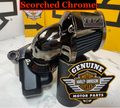 Scorched Chrome CVO 17-25 Harley M8 Screamin Eagle Heavy Breather