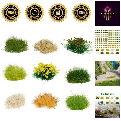 Realistic 126 Pcs Miniature Static Grass for Scenic Model Railroads & Dioramas