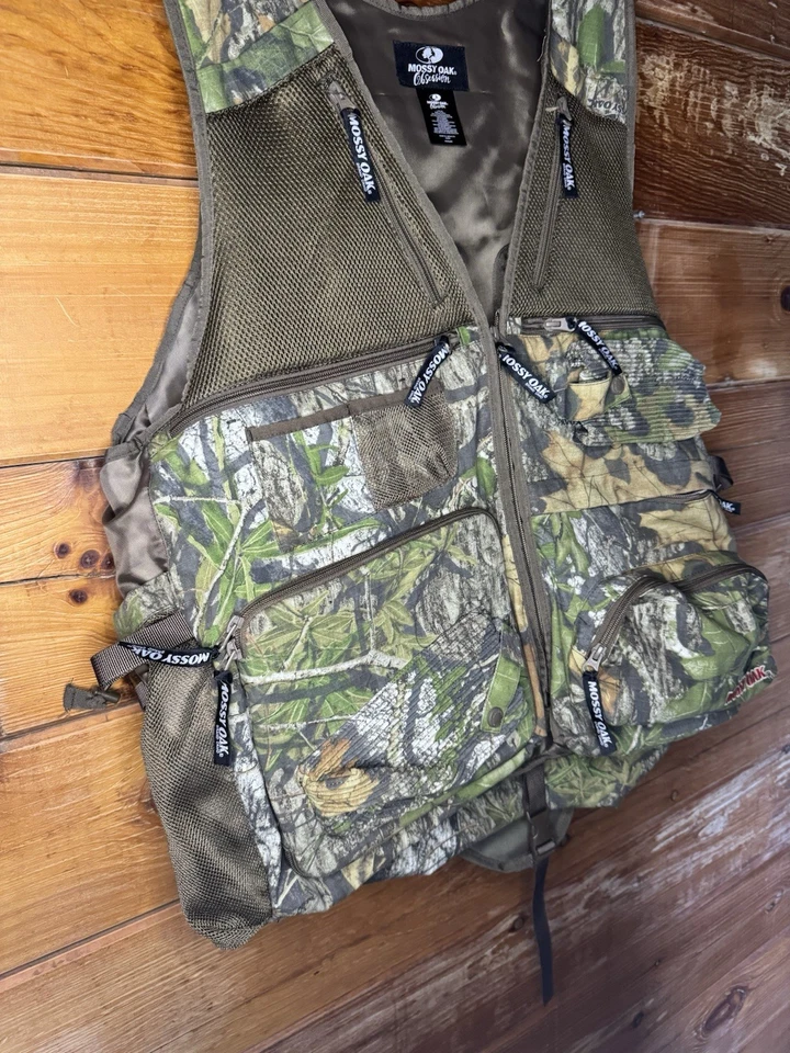 Mossy Oak Obsession Turkey Camo Vest Mens L With Cushion Seat - Image 3 of 4