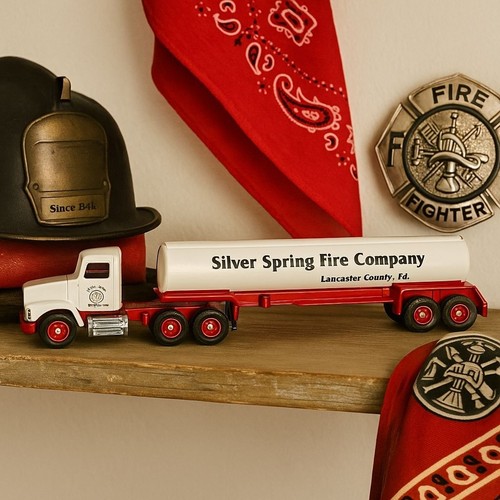 Miniature Winross 1/64 Ford Truck & Trailer - Refton Community Fire Co - WR012