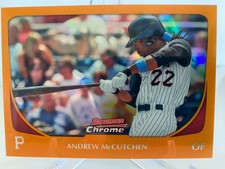 2011 Bowman Chrome 'Orange Refractor' Andrew McCutchen #46 serial'd 06/25