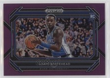 2023-24 Panini Prizm Draft Picks Purple Variations 43/75 Dariq Whitehead #25 5y7